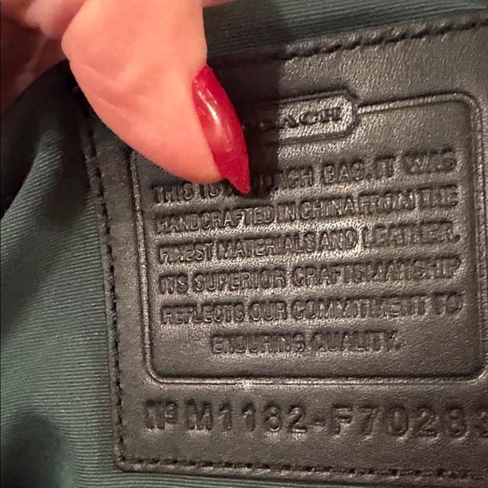 Coach BlackSignature Canvas and Leather Messenger /Crossbody Bag M1182-F70283 - Picture 11 of 15